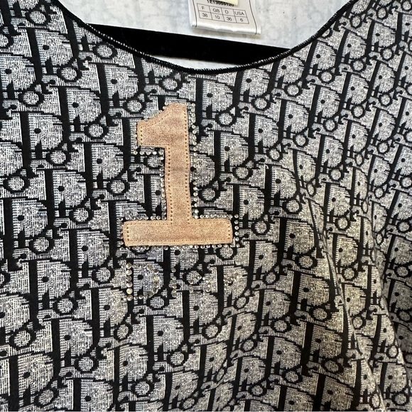 Dior Vintage Monogram Tee Sz Small Cotton Authentic - Picture 4 of 4